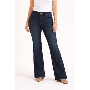 Dylan George Diane Flare Jeans Size 30 | Dark Wash Stretch Denim Made in USA